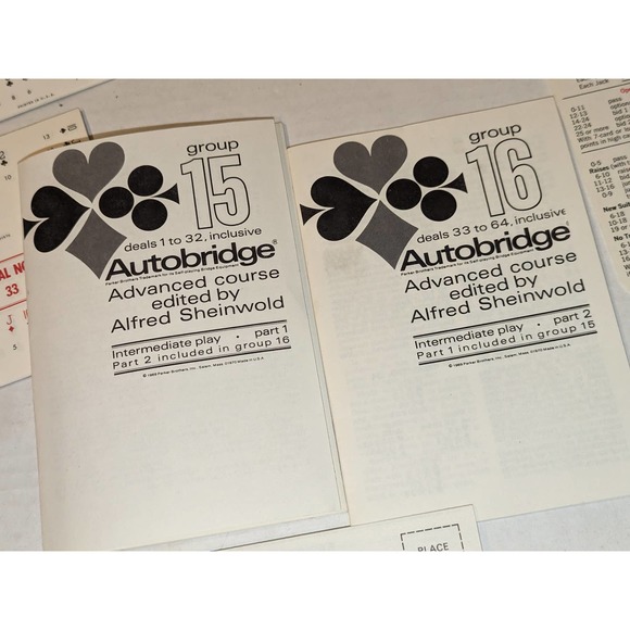 Vintage 1969 Advanced Autobridge Playing Board Set Alfred P. Sheinwold PB - Picture 3 of 15